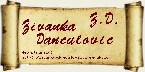 Živanka Dančulović vizit kartica